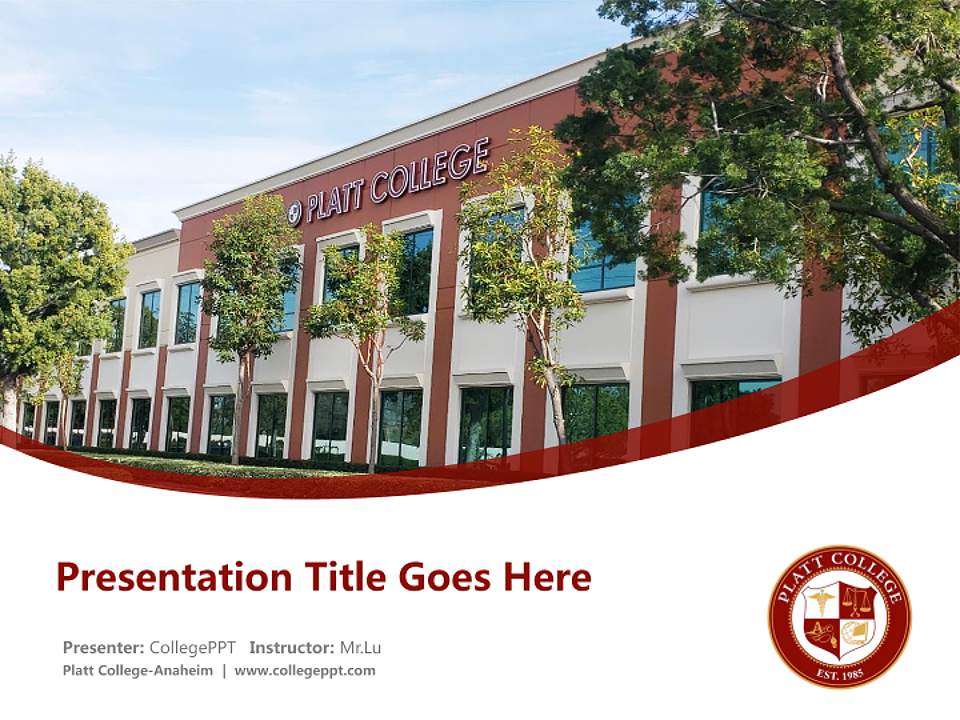 Platt College-Anaheim Course/Courseware Creation PPT Template4:3 ratio PPT effect preview image5