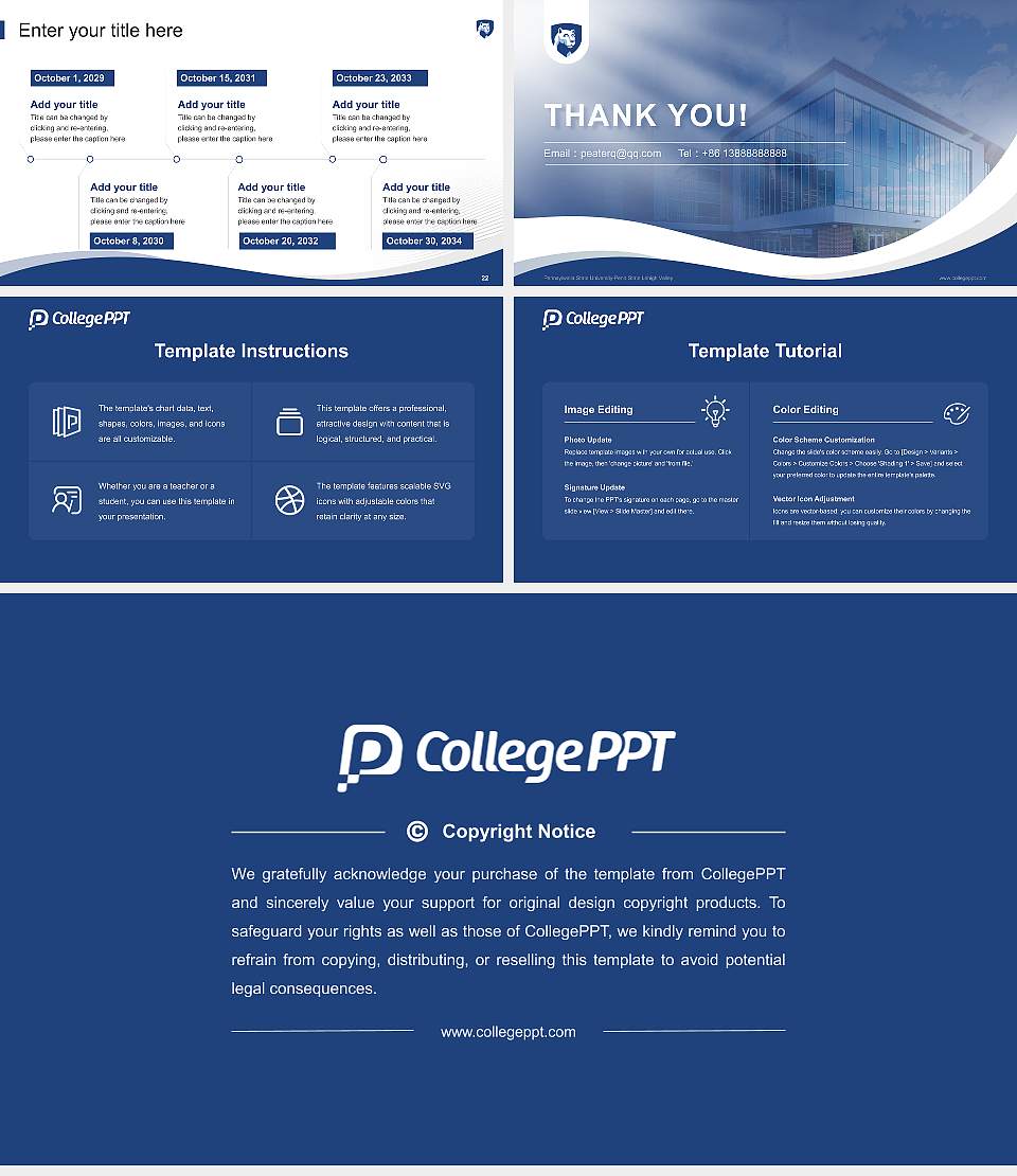 Pennsylvania State University-Penn State Lehigh Valley Lecture Sharing and Networking Event PPT Template16:9 ratio PPT effect preview image4