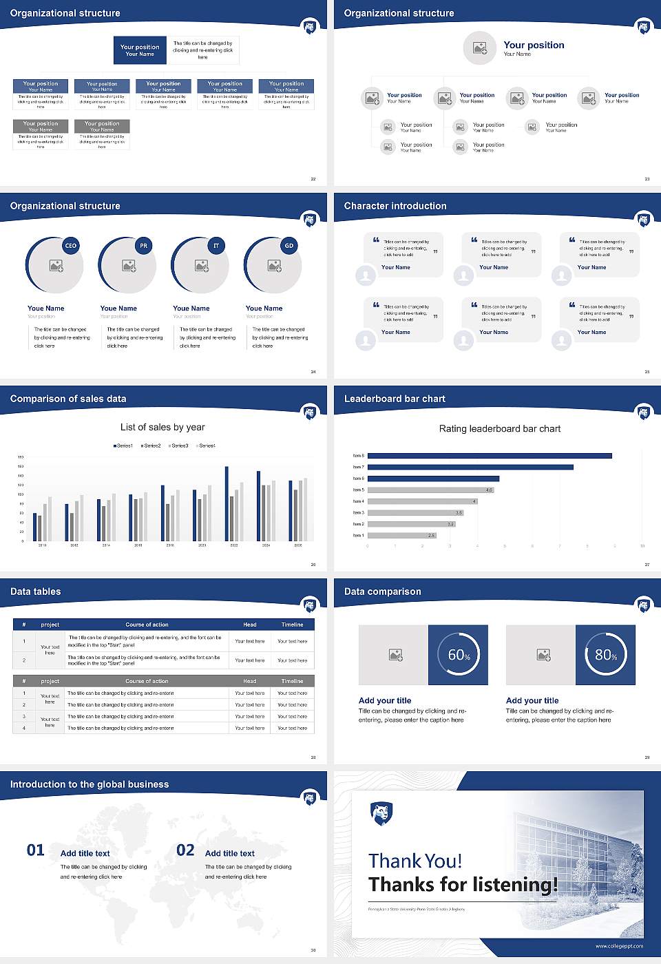 Pennsylvania State University-Penn State Greater Allegheny Academic Presentation/Research Findings Report PPT Template16:9 ratio PPT effect preview image4