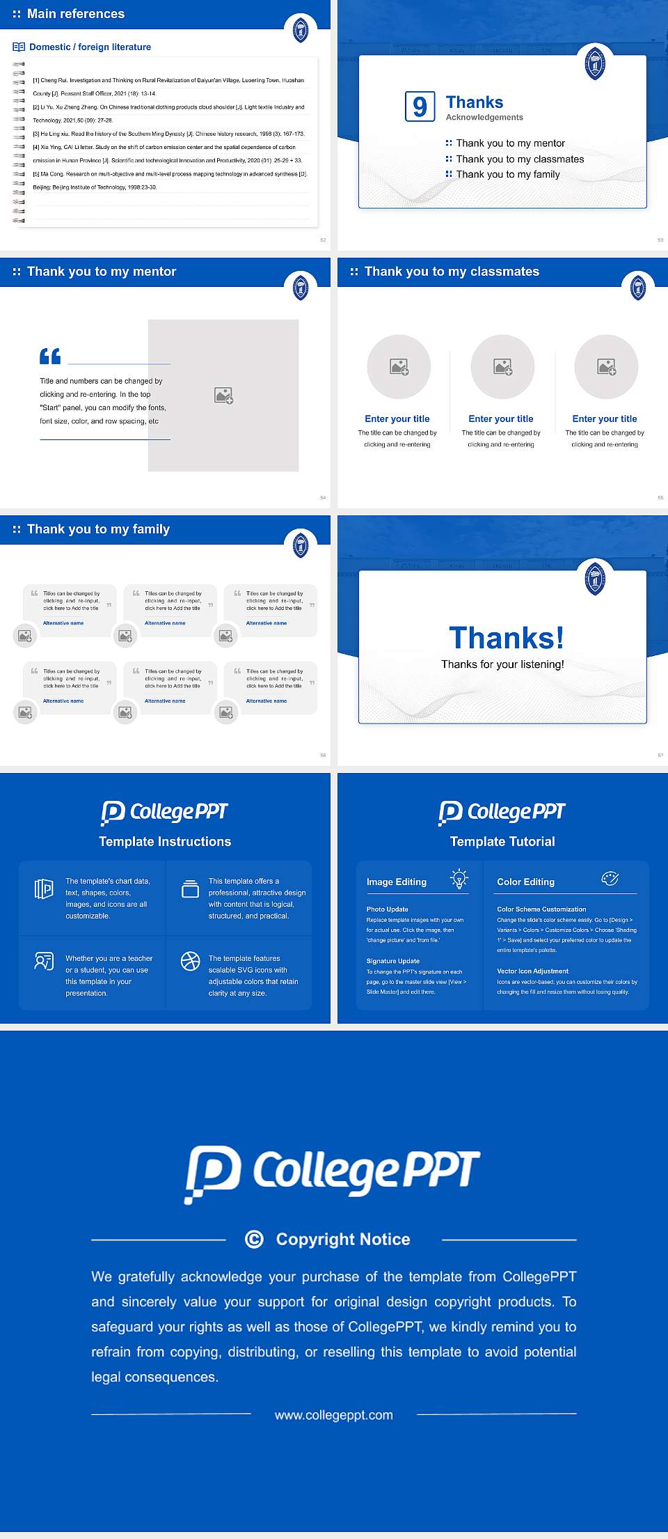 Pomona College Graduation Thesis Defense PPT Template4:3 ratio PPT effect preview image7
