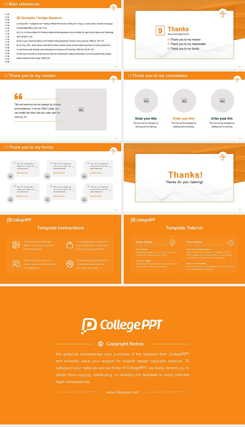 Pitzer College Graduation Thesis Defense PPT Template16:9 ratio PPT effect preview image7