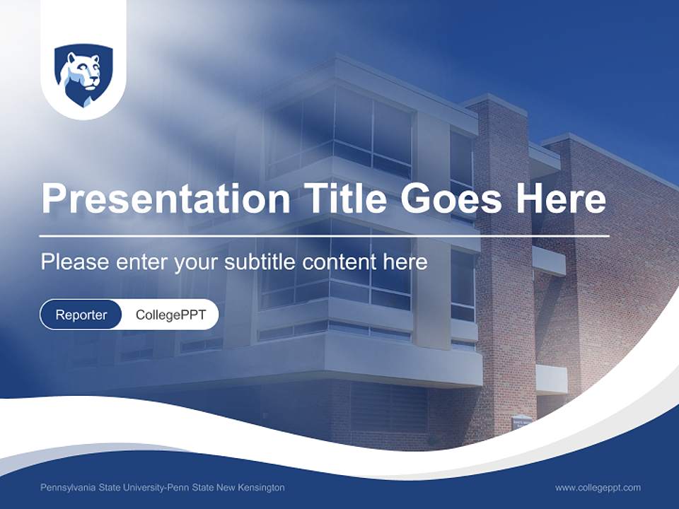 Pennsylvania State University-Penn State New Kensington Lecture Sharing and Networking Event PPT Template4:3 ratio PPT effect preview image4