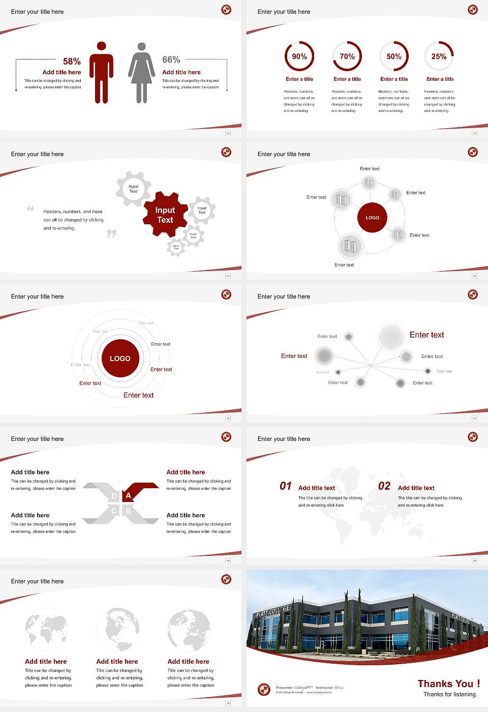Platt College-Riverside Course/Courseware Creation PPT Template16:9 ratio PPT effect preview image4
