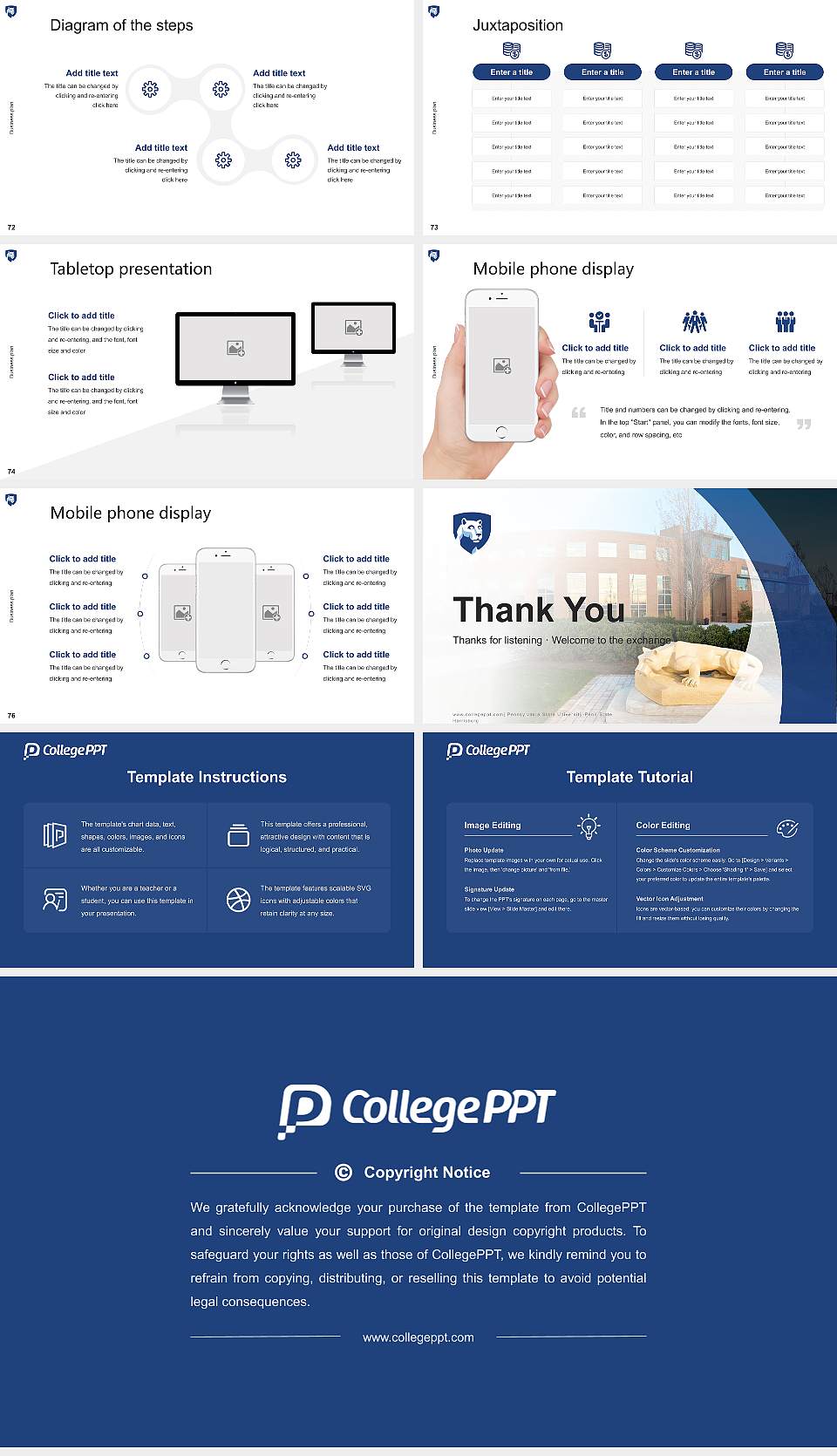 Pennsylvania State University-Penn State Harrisburg Competition/Entrepreneurship Contest PPT Template16:9 ratio PPT effect preview image9