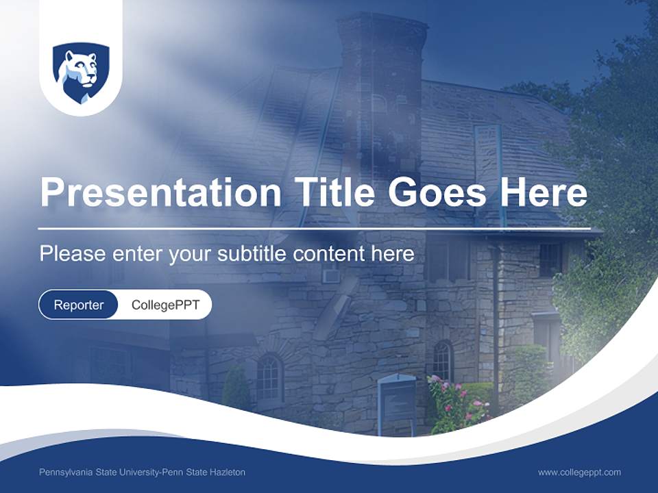 Pennsylvania State University-Penn State Hazleton Lecture Sharing and Networking Event PPT Template4:3 ratio PPT effect preview image4