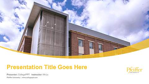 Pfeiffer University Course/Courseware Creation PPT Template