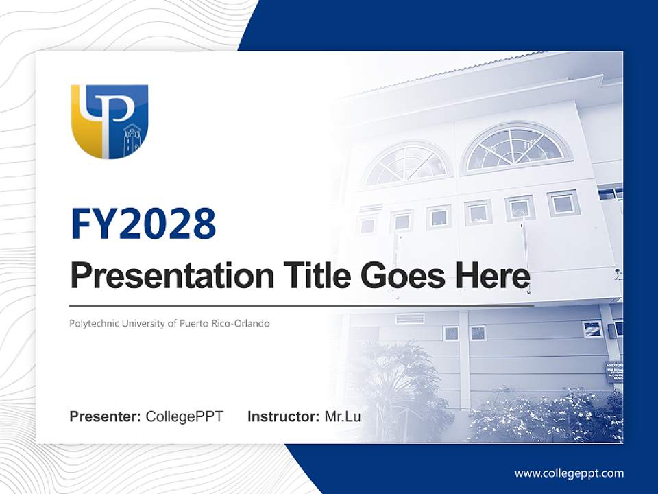 Polytechnic University of Puerto Rico-Orlando Academic Presentation/Research Findings Report PPT Template4:3 ratio PPT effect preview image5