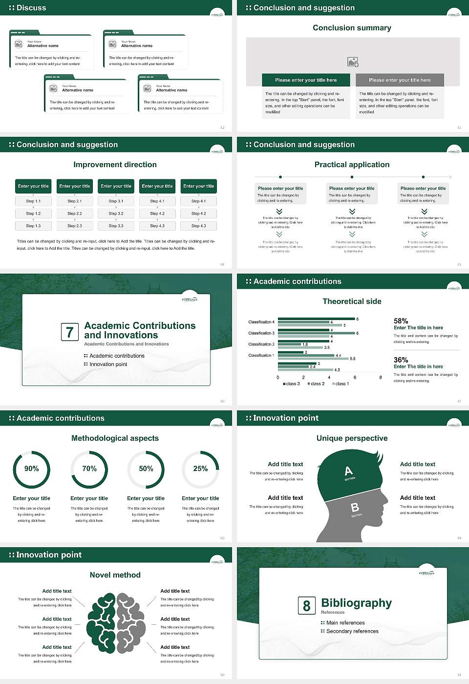 Plymouth State University Graduation Thesis Defense PPT Template16:9 ratio PPT effect preview image6