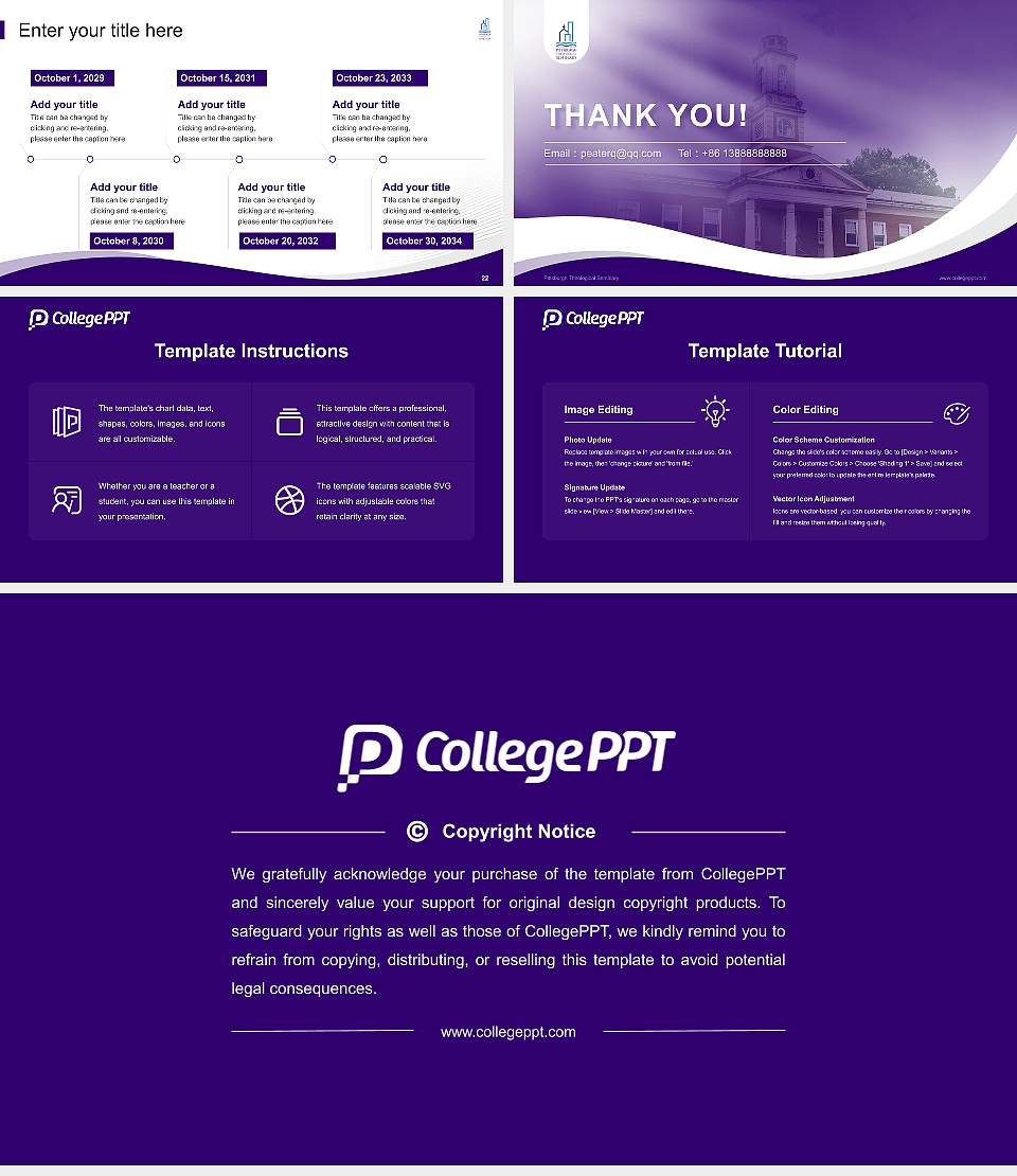 Pittsburgh Theological Seminary Lecture Sharing and Networking Event PPT Template16:9 ratio PPT effect preview image4