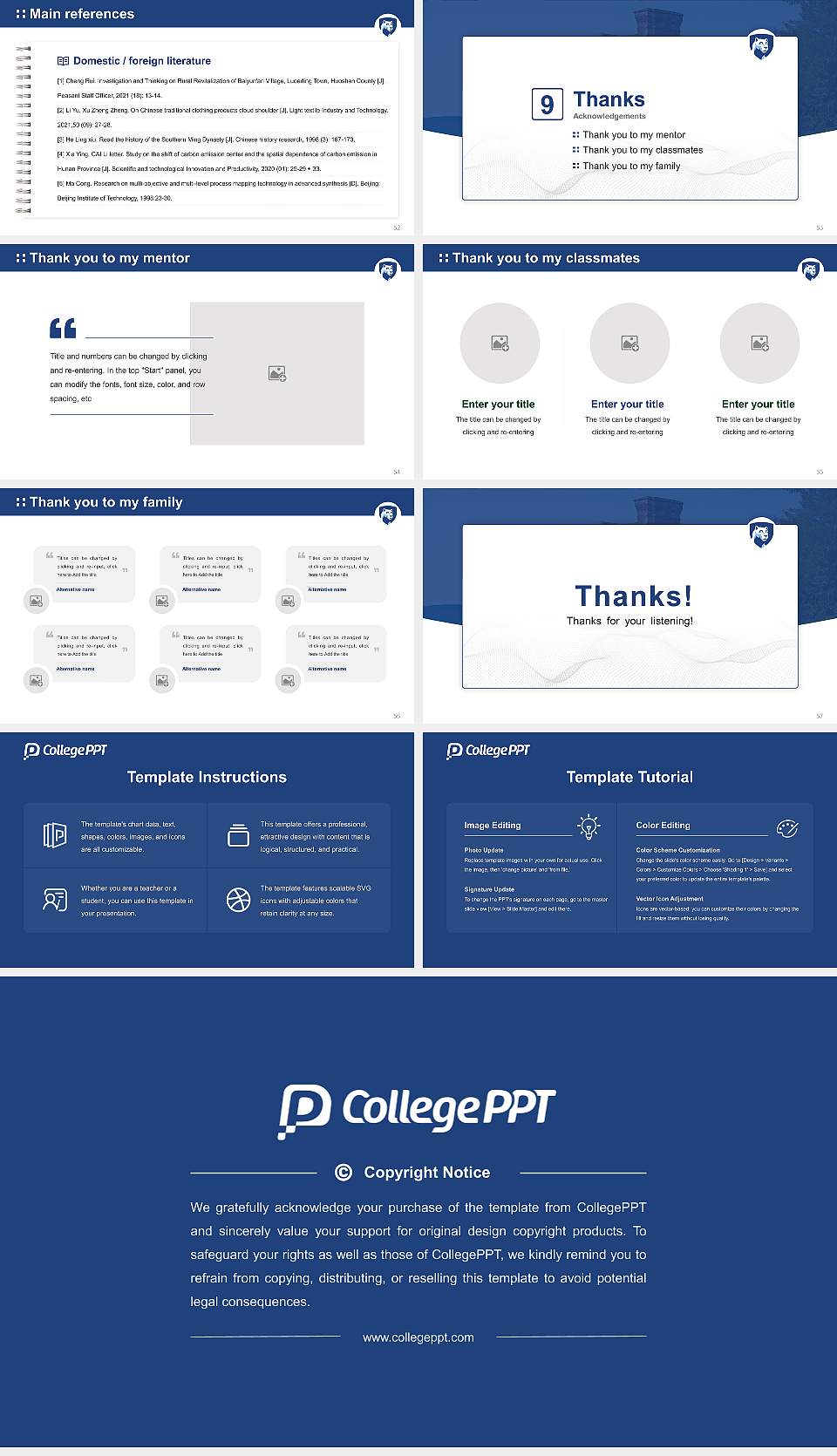 Pennsylvania State University-Penn State Hazleton Graduation Thesis Defense PPT Template16:9 ratio PPT effect preview image7