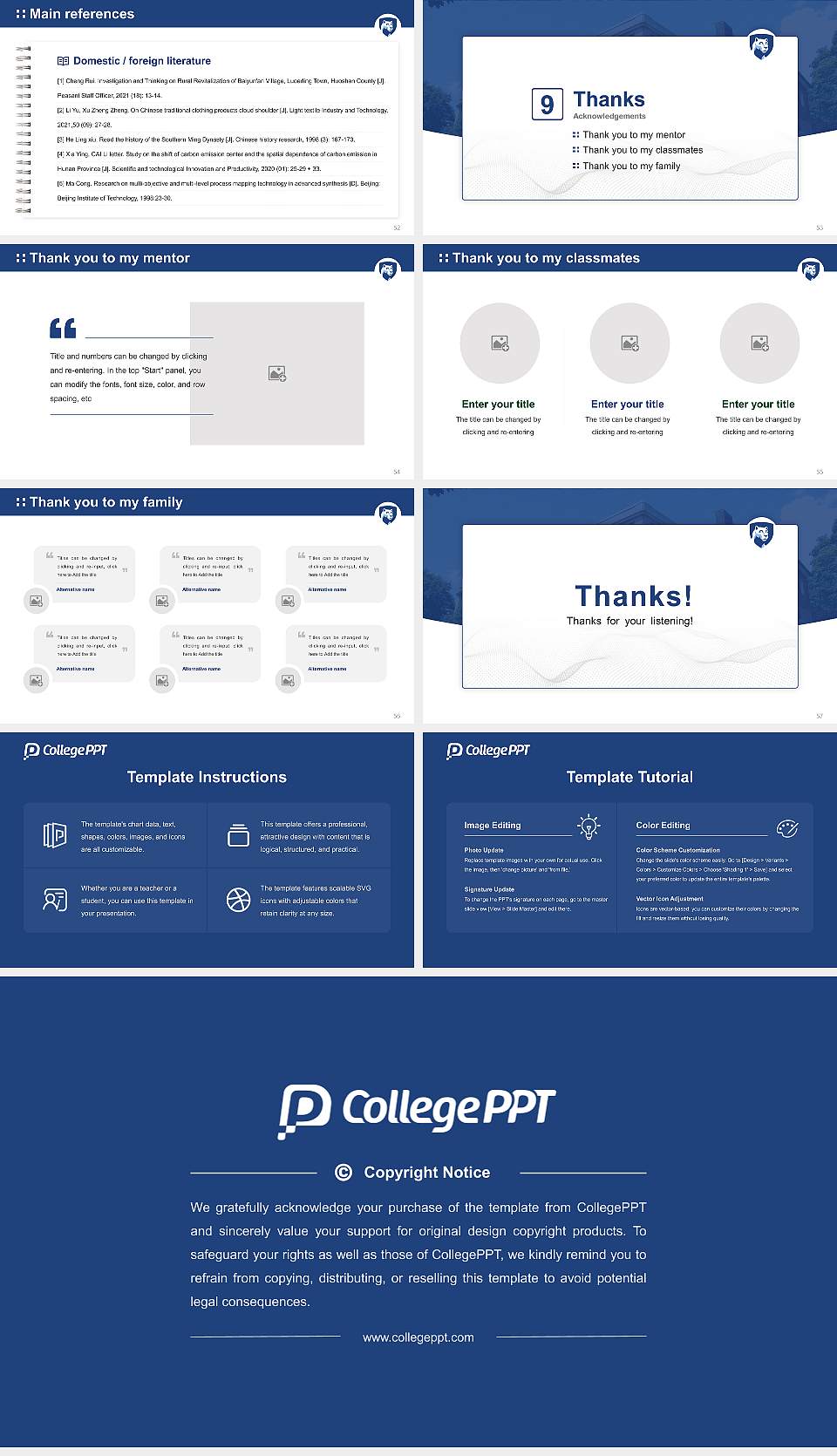 Pennsylvania State University-Penn State Schuylkill Graduation Thesis Defense PPT Template16:9 ratio PPT effect preview image7