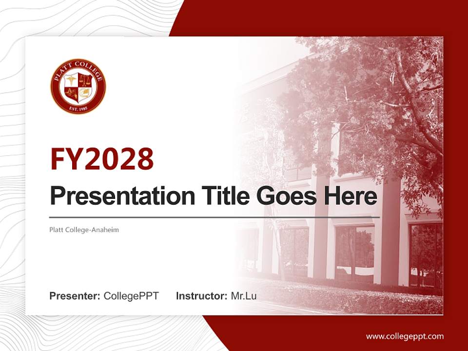 Platt College-Anaheim Academic Presentation/Research Findings Report PPT Template4:3 ratio PPT effect preview image5