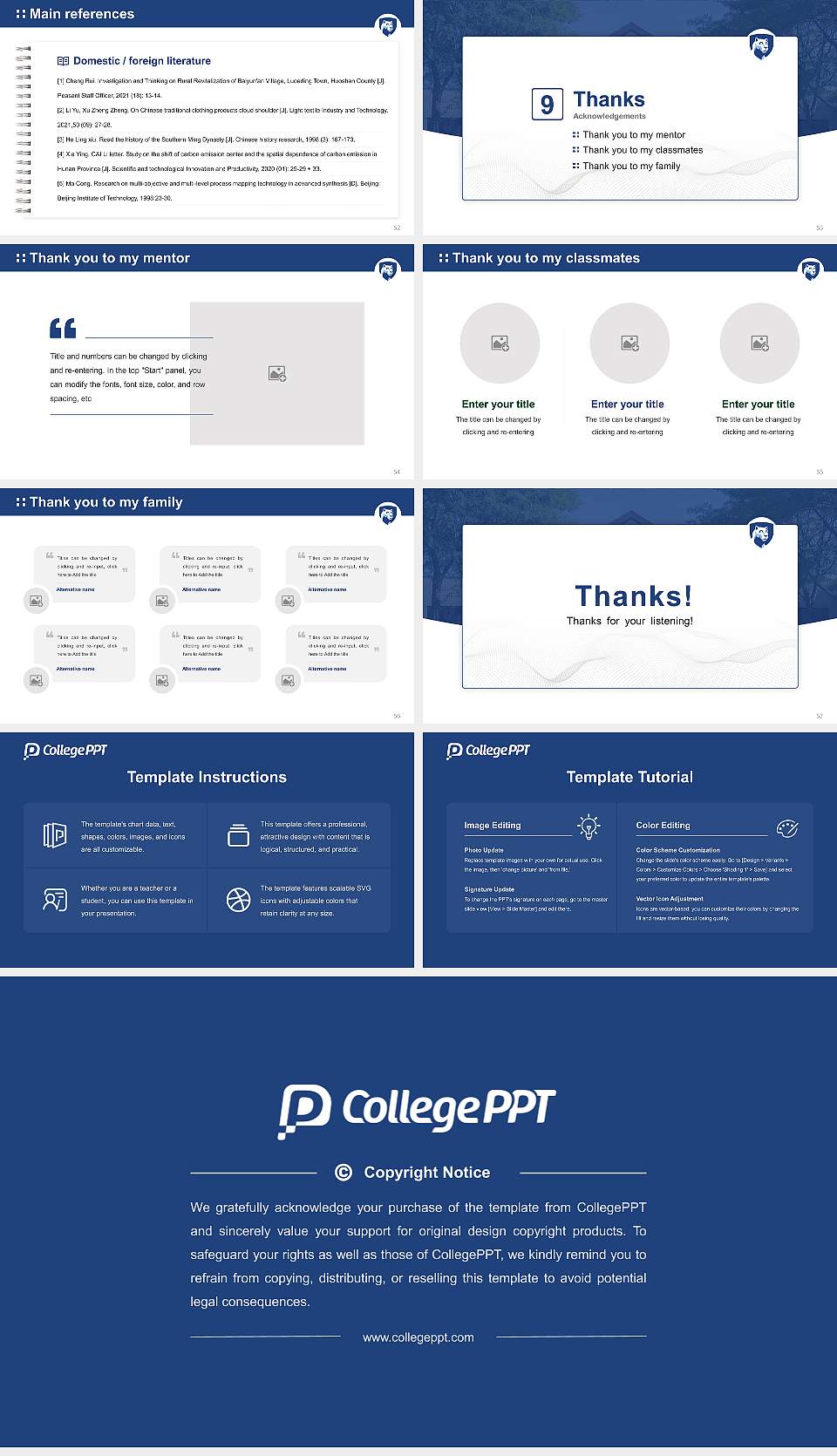 Pennsylvania State University-Penn State Great Valley Graduation Thesis Defense PPT Template16:9 ratio PPT effect preview image7