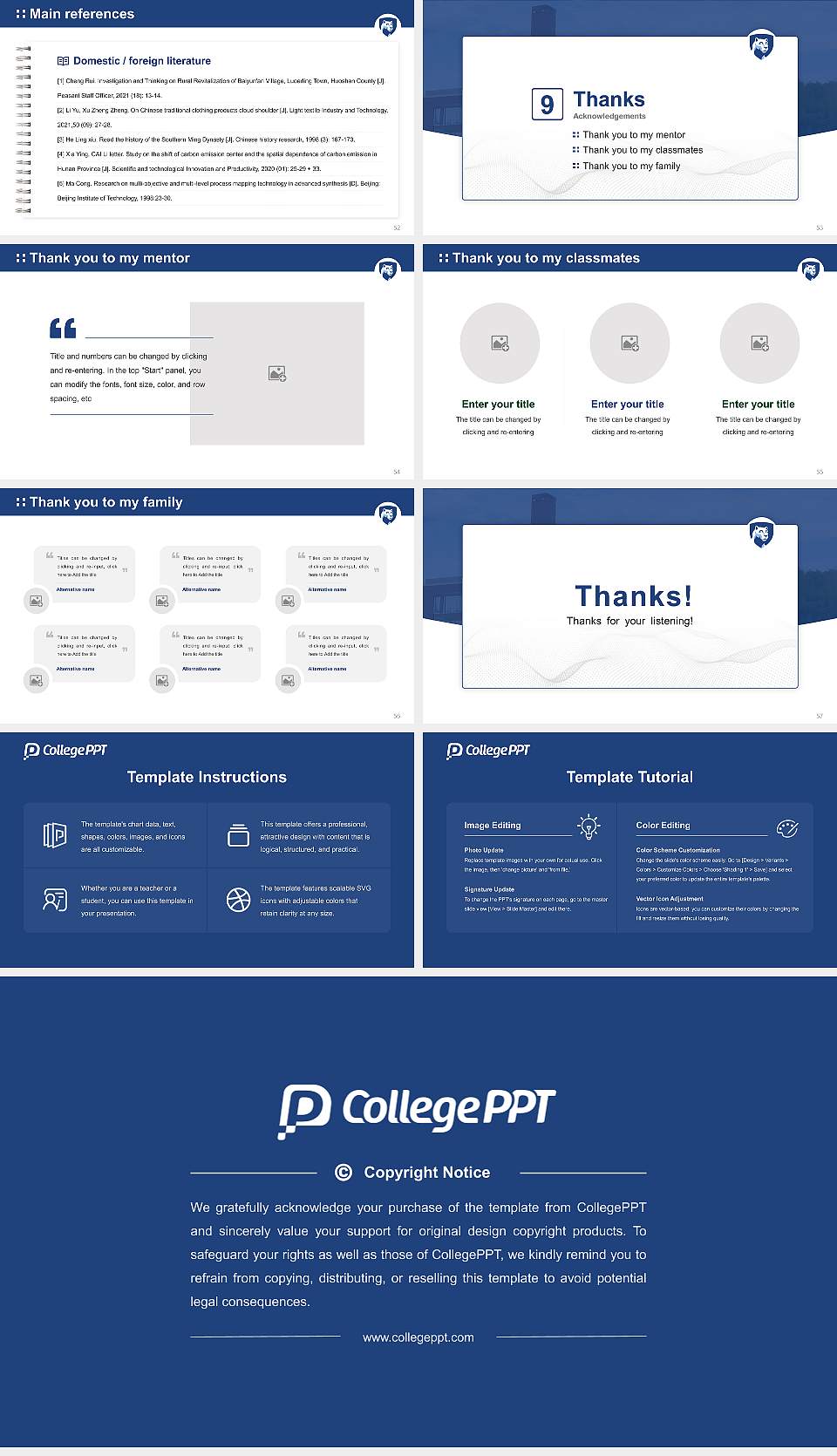 Pennsylvania State University-Penn State Shenango Graduation Thesis Defense PPT Template16:9 ratio PPT effect preview image7