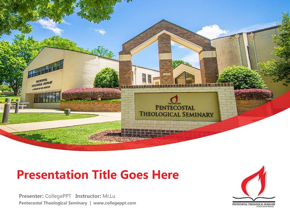 Pentecostal Theological Seminary Course/Courseware Creation PPT Template4:3 ratio PPT effect preview image5