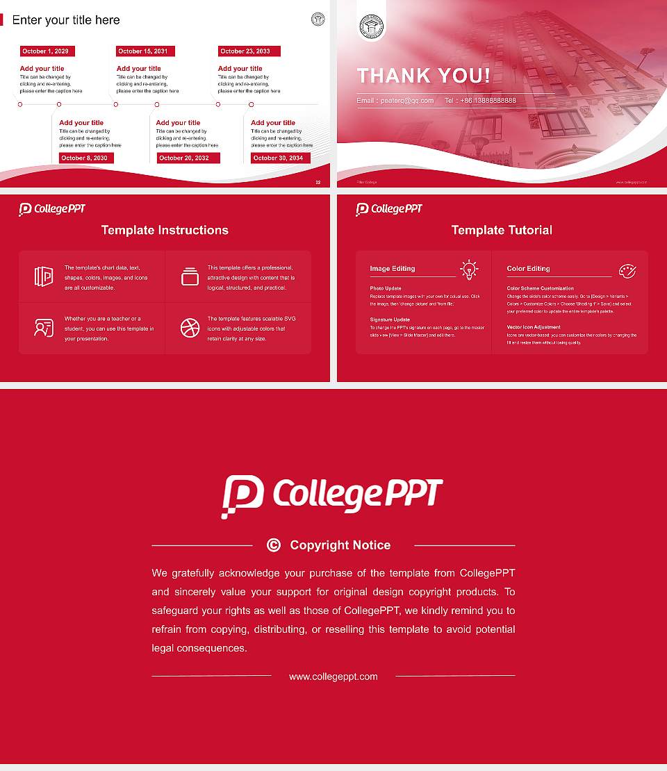 Pillar College Lecture Sharing and Networking Event PPT Template16:9 ratio PPT effect preview image4