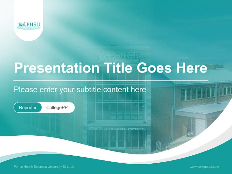 Ponce Health Sciences University-St Louis Lecture Sharing and Networking Event PPT Template4:3 ratio PPT effect preview image4