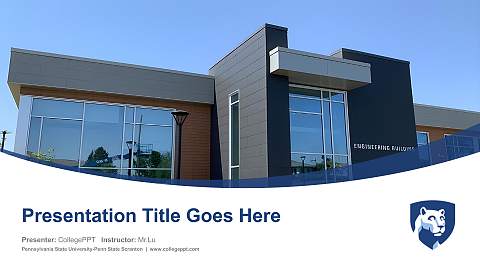 Pennsylvania State University-Penn State Scranton Course/Courseware Creation PPT Template