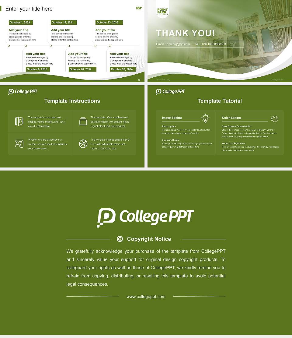 Point Park University Lecture Sharing and Networking Event PPT Template16:9 ratio PPT effect preview image4