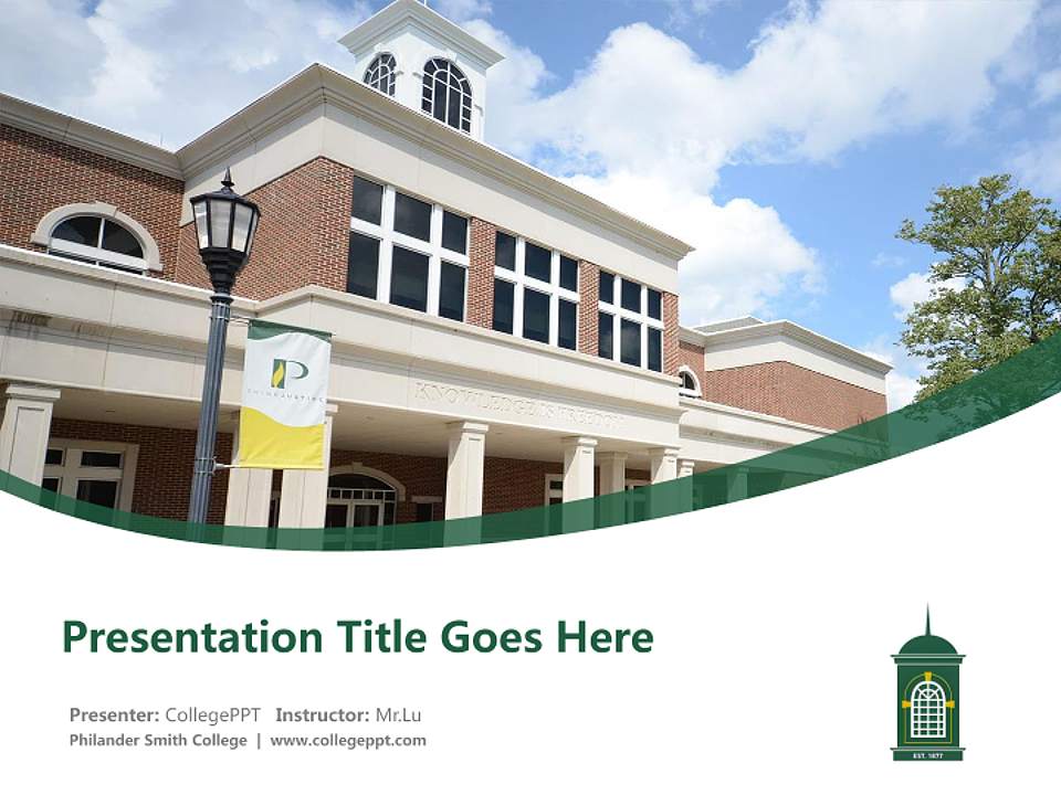 Philander Smith College Course/Courseware Creation PPT Template4:3 ratio PPT effect preview image5