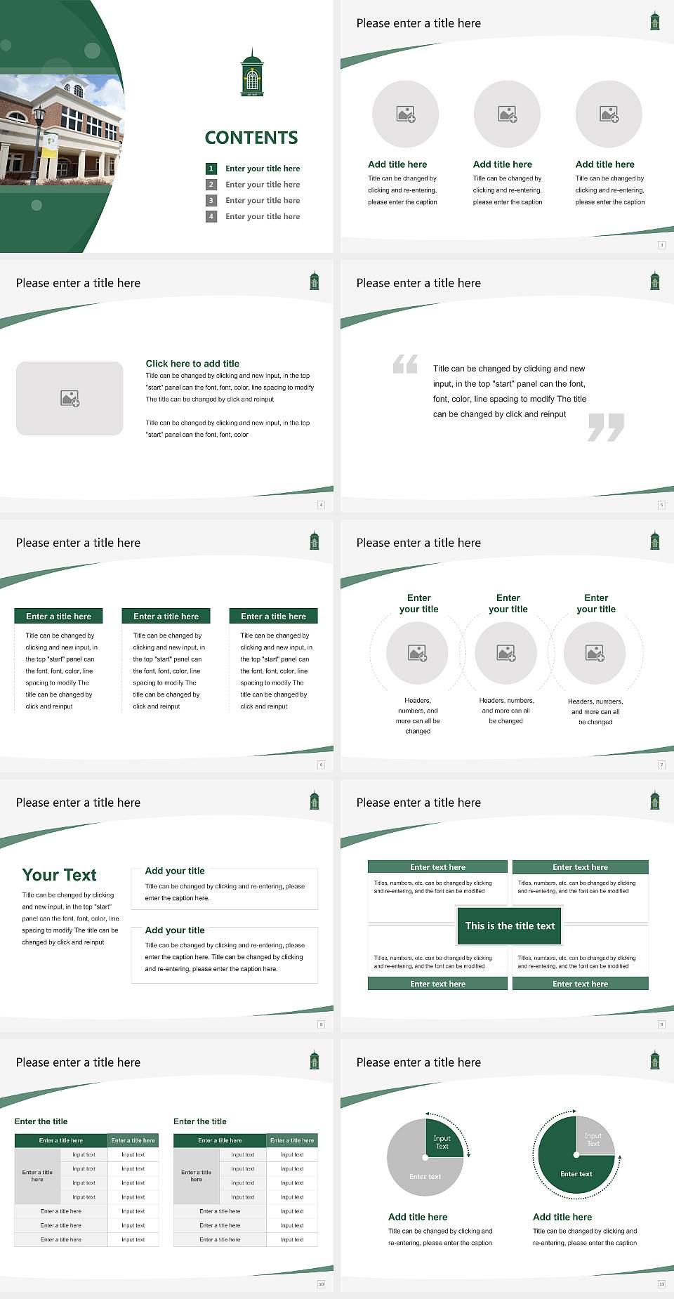 Philander Smith College Course/Courseware Creation PPT Template4:3 ratio PPT effect preview image2