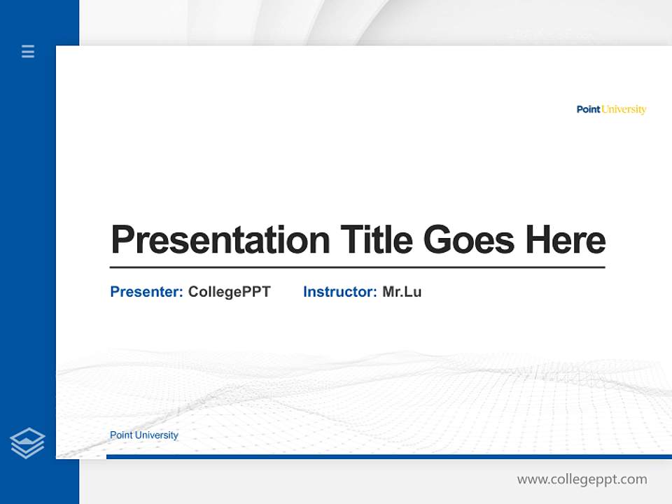Point University Thesis Proposal/Graduation Defense PPT Template4:3 ratio PPT effect preview image5