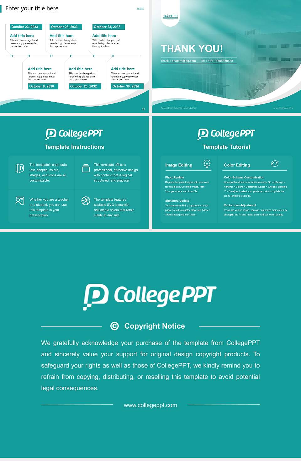 Ponce Health Sciences University-East Lecture Sharing and Networking Event PPT Template4:3 ratio PPT effect preview image4