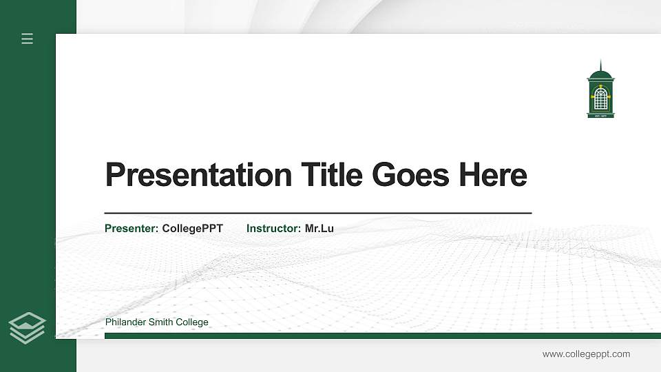 Philander Smith College Thesis Proposal/Graduation Defense PPT Template16:9 ratio PPT effect preview image