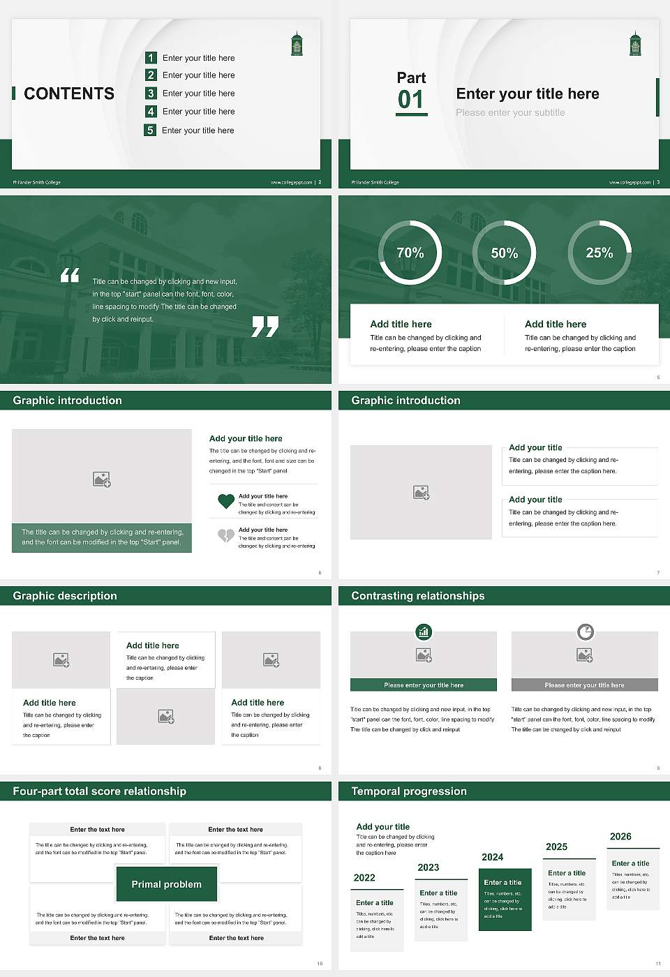 Philander Smith College Thesis Proposal/Graduation Defense PPT Template16:9 ratio PPT effect preview image2