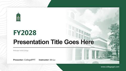 Philander Smith College Academic Presentation/Research Findings Report PPT Template