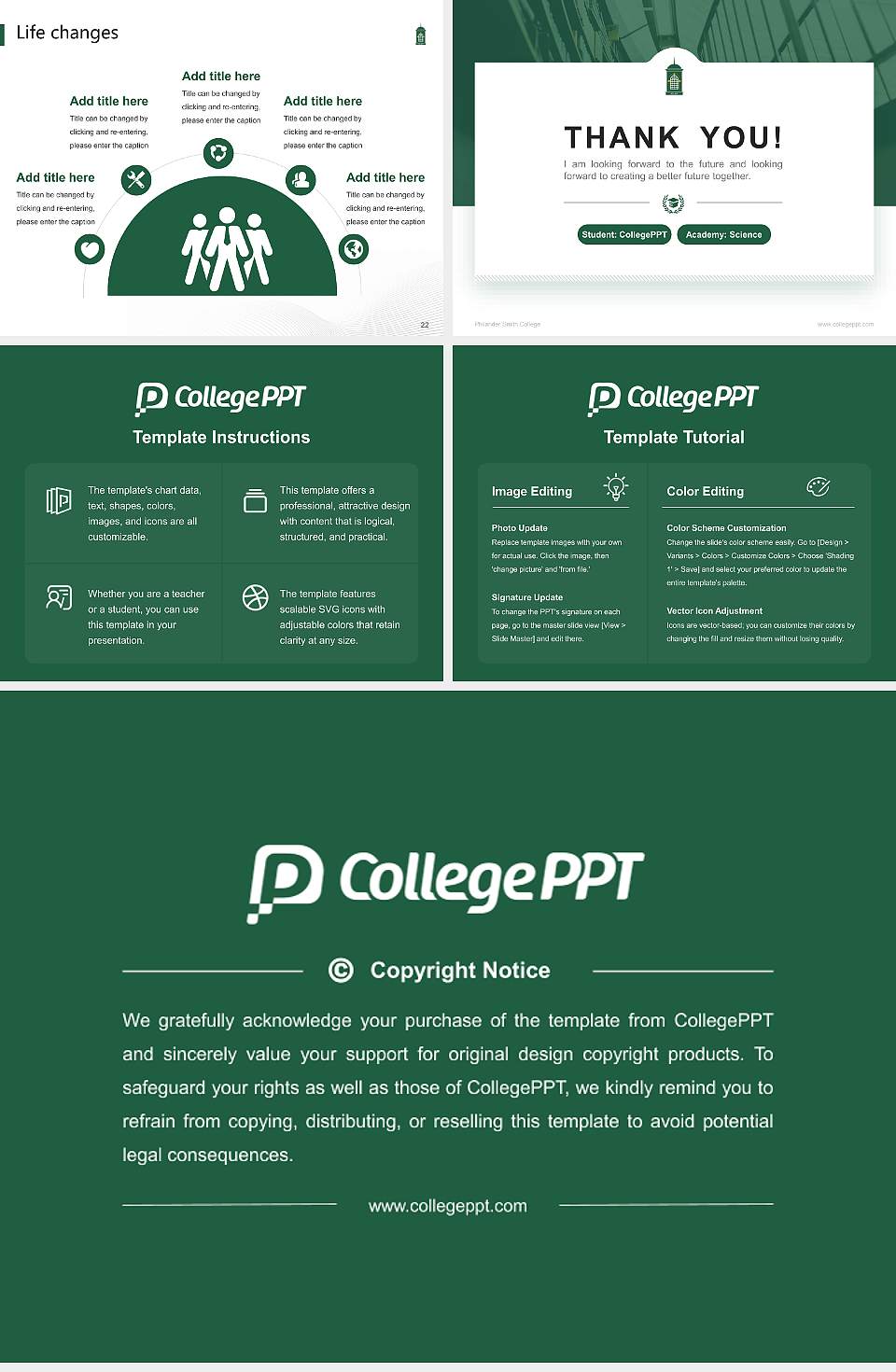 Philander Smith College National Scholarship Defense PPT Template4:3 ratio PPT effect preview image4