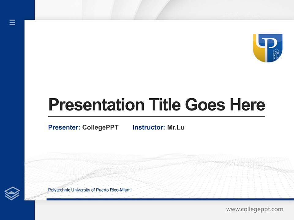 Polytechnic University of Puerto Rico-Miami Thesis Proposal/Graduation Defense PPT Template4:3 ratio PPT effect preview image5