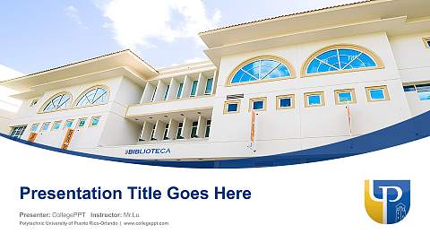 Polytechnic University of Puerto Rico-Orlando Course/Courseware Creation PPT Template