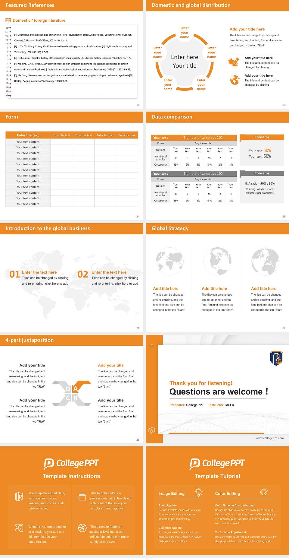 Phoenix Seminary Thesis Proposal/Graduation Defense PPT Template4:3 ratio PPT effect preview image4