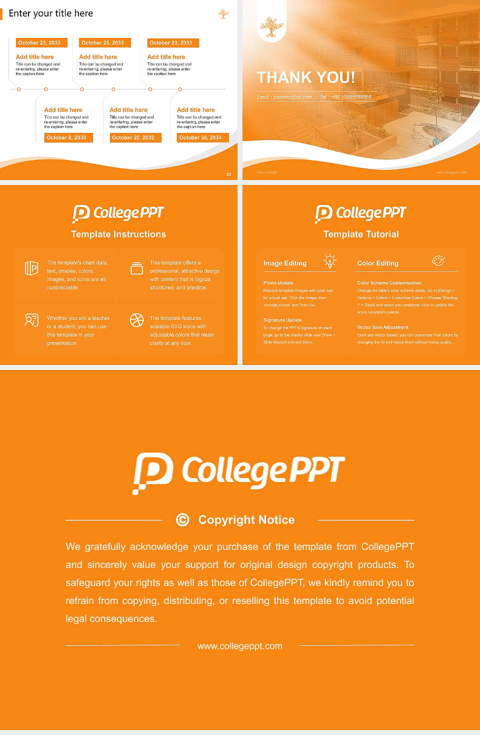 Pitzer College Lecture Sharing and Networking Event PPT Template4:3 ratio PPT effect preview image4