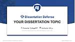 Pennsylvania State University-Penn State New Kensington Graduation Thesis Defense PPT Template