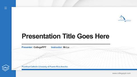 Pontifical Catholic University of Puerto Rico-Arecibo Thesis Proposal/Graduation Defense PPT Template