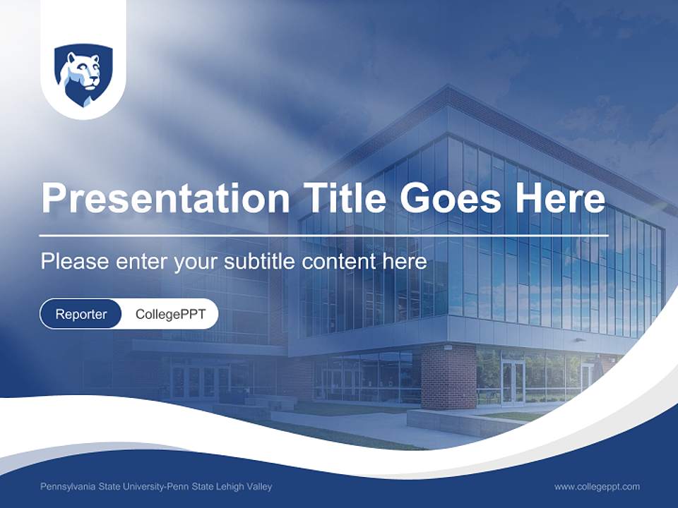 Pennsylvania State University-Penn State Lehigh Valley Lecture Sharing and Networking Event PPT Template4:3 ratio PPT effect preview image4