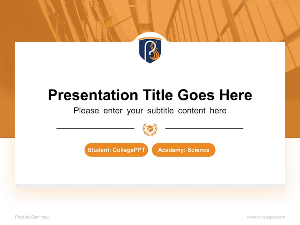Phoenix Seminary National Scholarship Defense PPT Template4:3 ratio PPT effect preview image4