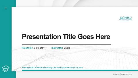 Ponce Health Sciences University-Centro Universitario De San Juan Thesis Proposal/Graduation Defense PPT Template