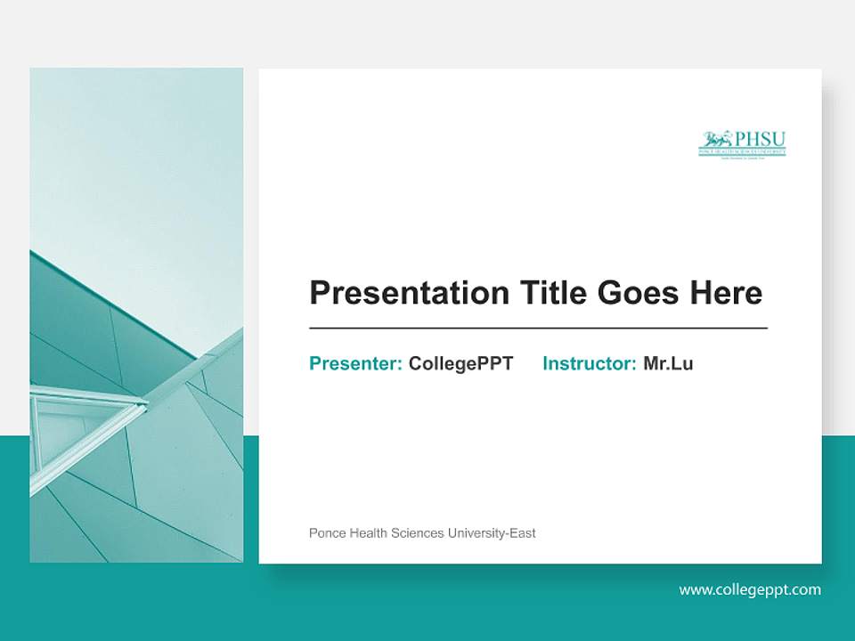 Ponce Health Sciences University-East General Purpose PPT Template4:3 ratio PPT effect preview image6