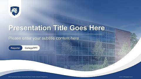 Pennsylvania State University-Penn State Greater Allegheny Lecture Sharing and Networking Event PPT Template