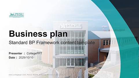 Ponce Health Sciences University-St Louis Competition/Entrepreneurship Contest PPT Template