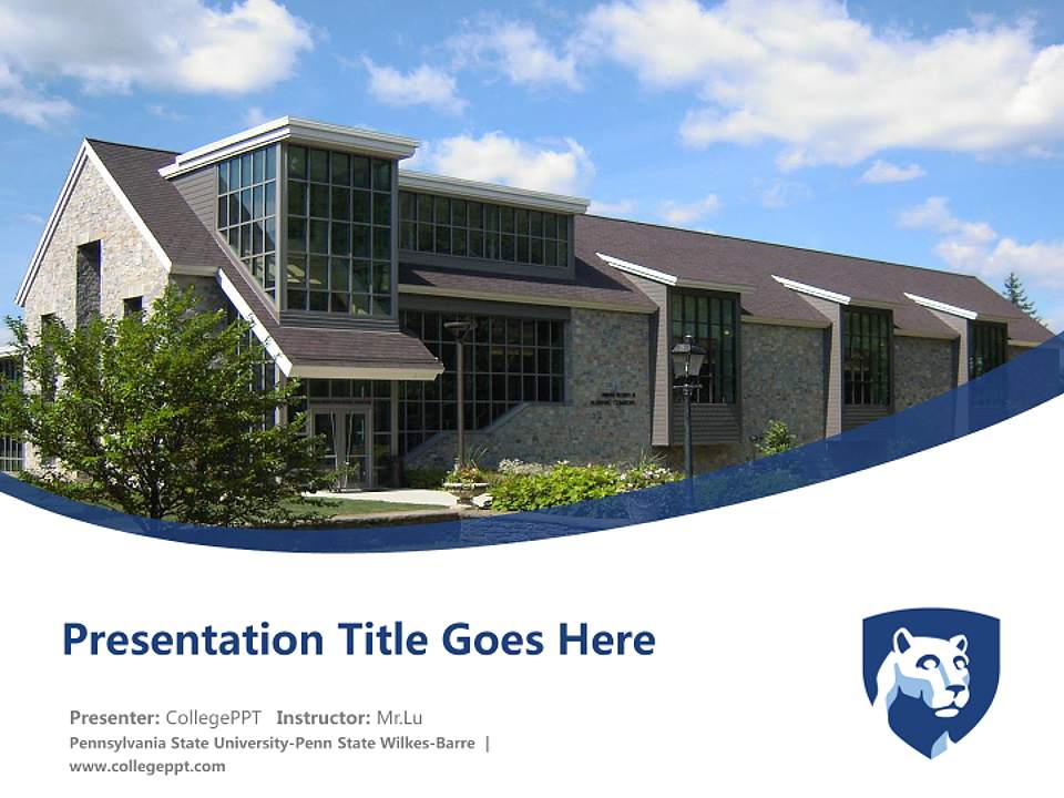 Pennsylvania State University-Penn State Wilkes-Barre Course/Courseware Creation PPT Template4:3 ratio PPT effect preview image5