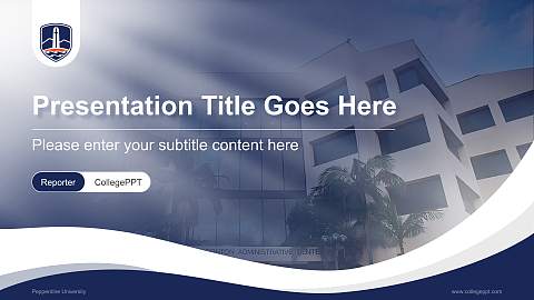 Pepperdine University Lecture Sharing and Networking Event PPT Template