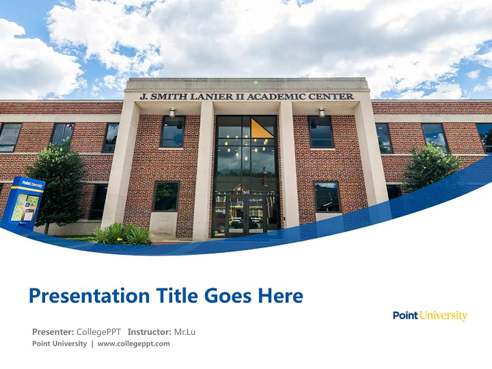 Point University Course/Courseware Creation PPT Template4:3 ratio PPT effect preview image5