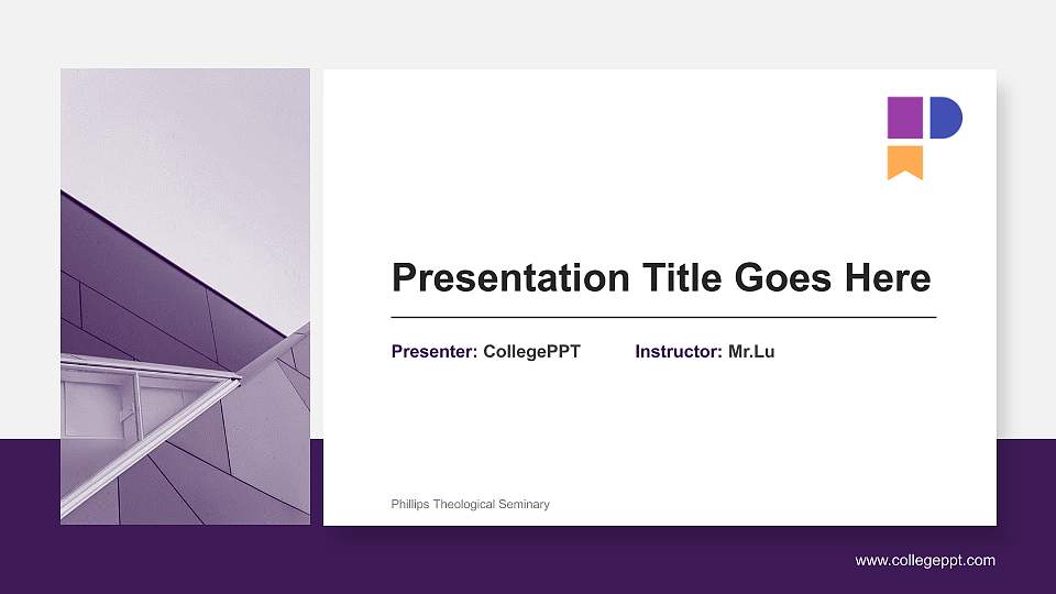 Phillips Theological Seminary General Purpose PPT Template16:9 ratio PPT effect preview image