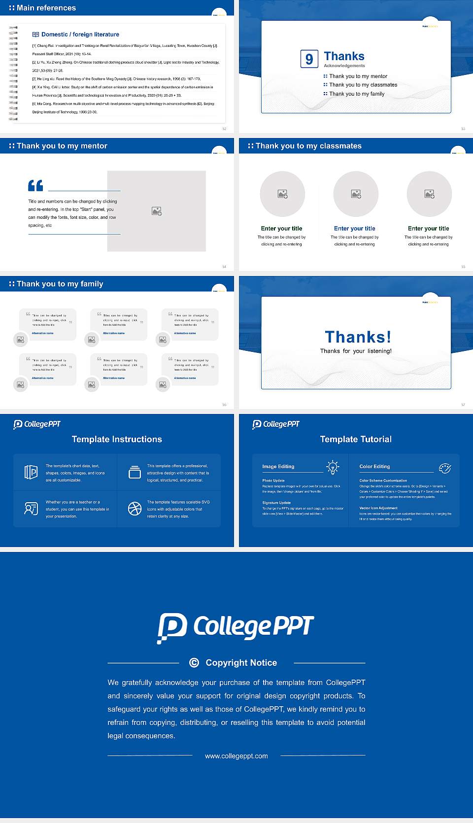Point University Graduation Thesis Defense PPT Template16:9 ratio PPT effect preview image7