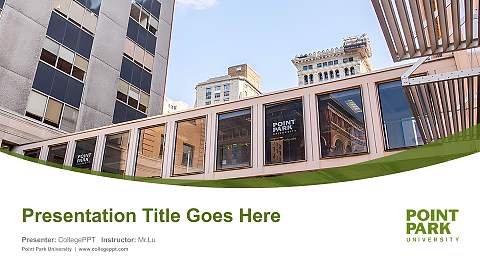 Point Park University Course/Courseware Creation PPT Template