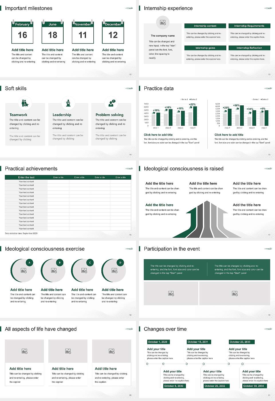 Plymouth State University National Scholarship Defense PPT Template16:9 ratio PPT effect preview image3